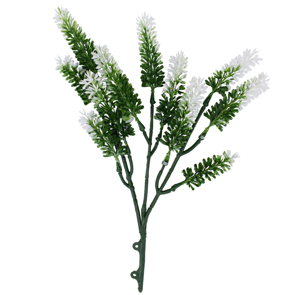1020719_1_3 Artificial Small White Lavender UV Resistant 26cm - Image 1