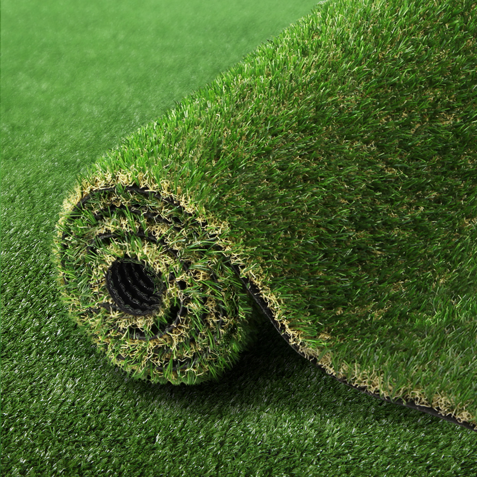AR-GRASS-SILK-30-1205-BK-172471-06 Prime Turf Artificial Grass 30mm 2mx5m 60SQM Synthetic Fake Lawn Turf Plastic Plant 4-coloured - Image 1