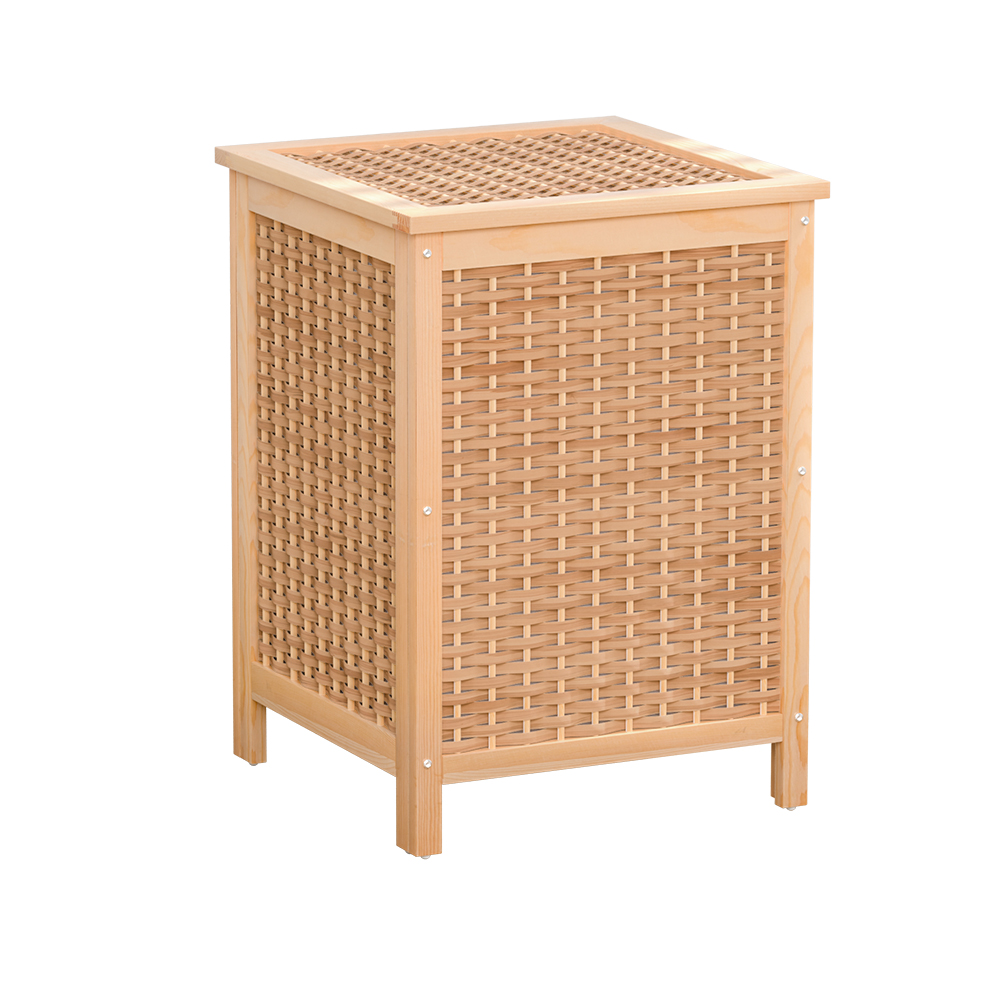 DRESS-D-BATH-55-WD-115147-00 Artiss Laundry Hamper Bathroom Storage Cabinet Wooden Organiser Bag Clothes - Image 1