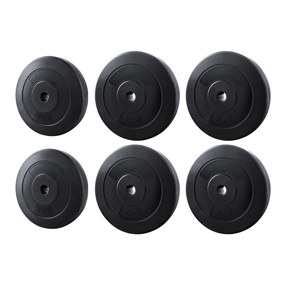 FIT-K-DB-PL-50-205324-00 Everfit 50kg Barbell Weight Plates Standard Home Gym Press Fitness Exercise - Image 1