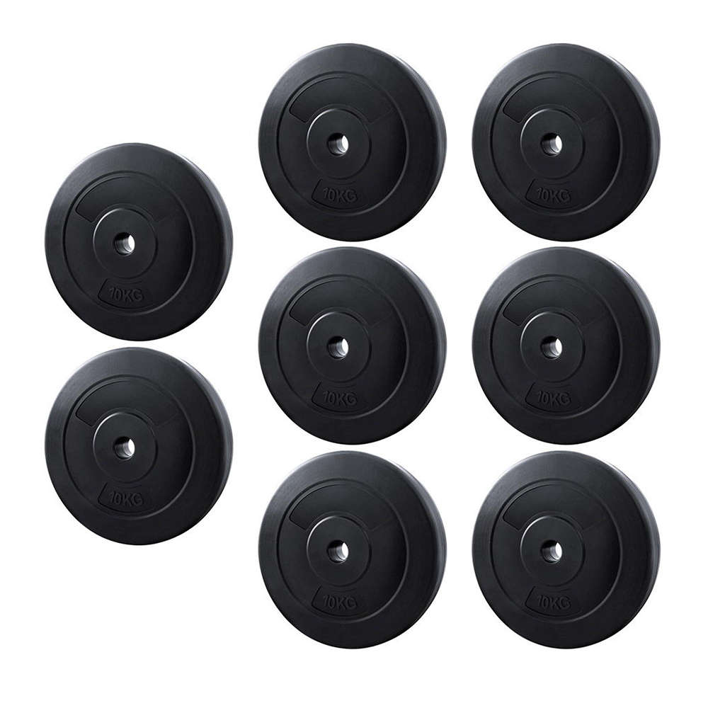 FIT-K-DB-PL-80-205326-00 Everfit 80kg Barbell Weight Plates Standard Home Gym Press Fitness Exercise - Image 1