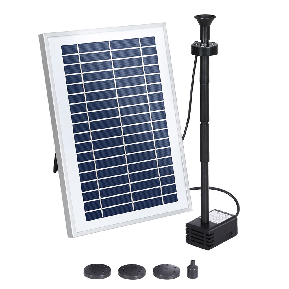 FOUNT-POND-B-DX36-139349-00 Gardeon Solar Pond Pump Submersible Water Fountain with Battery LED Lights 4.4FT - Image 1
