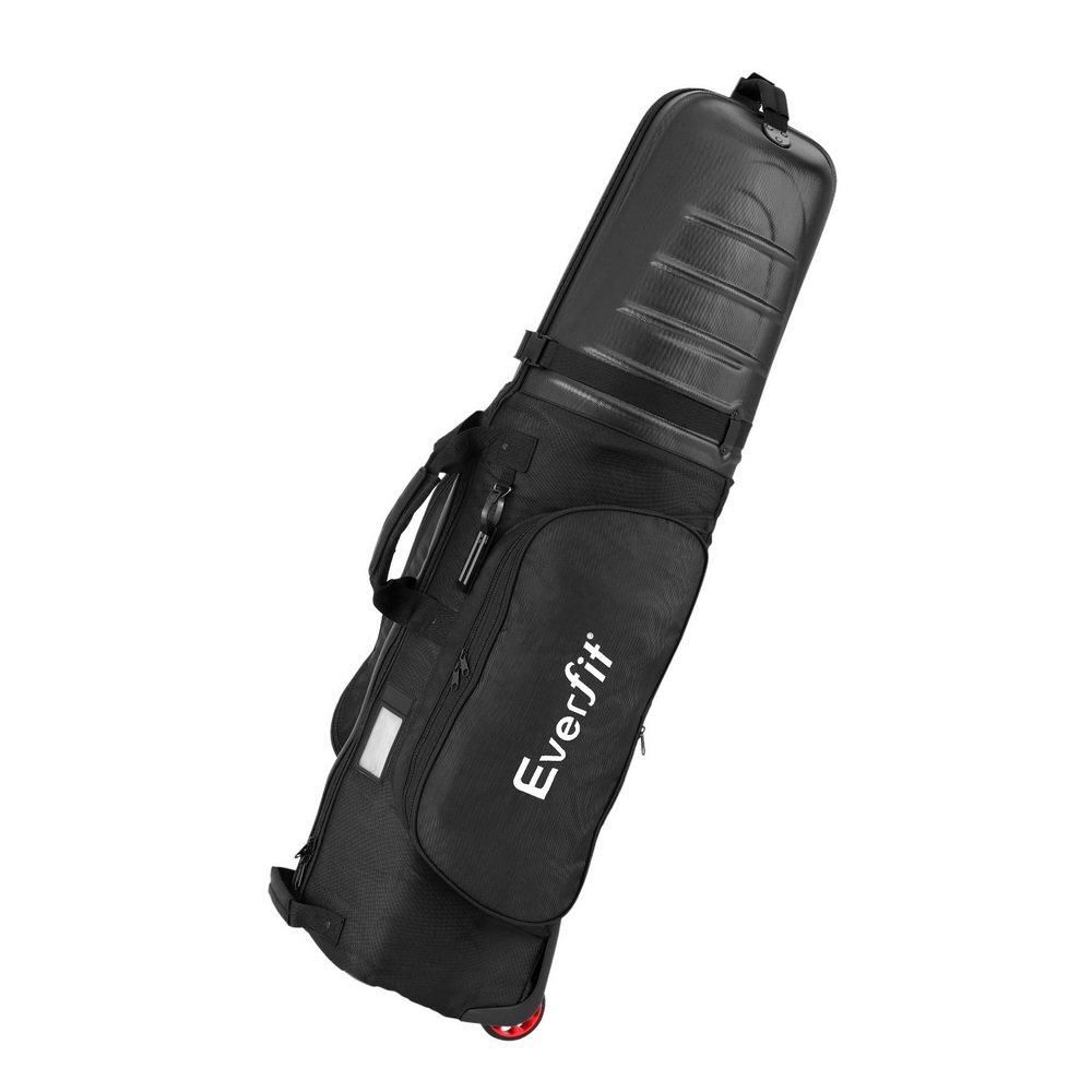 GOLF-A-BAG-WHEEL-BK-186654-00 Everfit Golf Travel Bags for Airlines with Wheels Golf Clubs Hard Case Foldable - Image 1