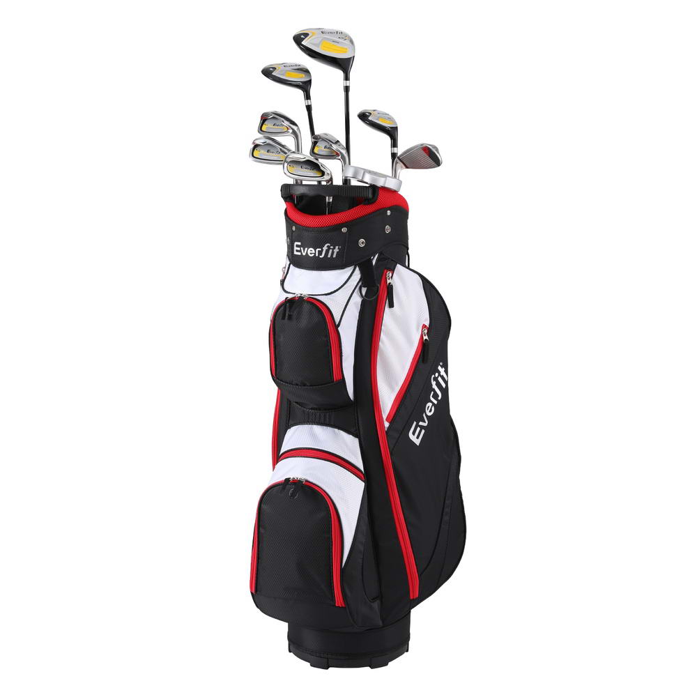 GOLF-A-CLUB-MEN-10-AB-190337-00 Everfit Golf Clubs Set Men Right Handed Golf Wedges Alloy Driver Golf Stand Bag - Image 1