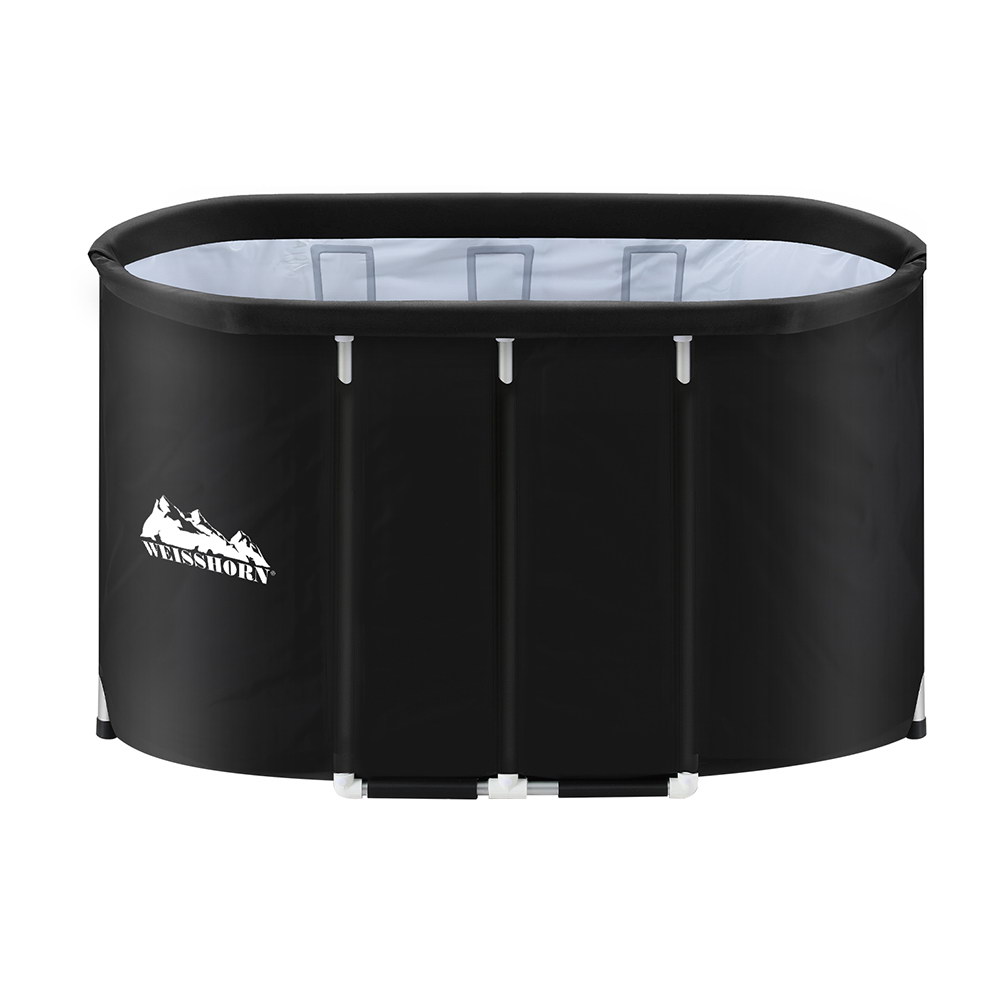 ICE-TUB-120X70X70-BK-186657-00 Weisshorn Portable Ice Bath Tub 120x70X70CM Inflatable Cold Water Folding Bathtub Spa Massage - Image 1