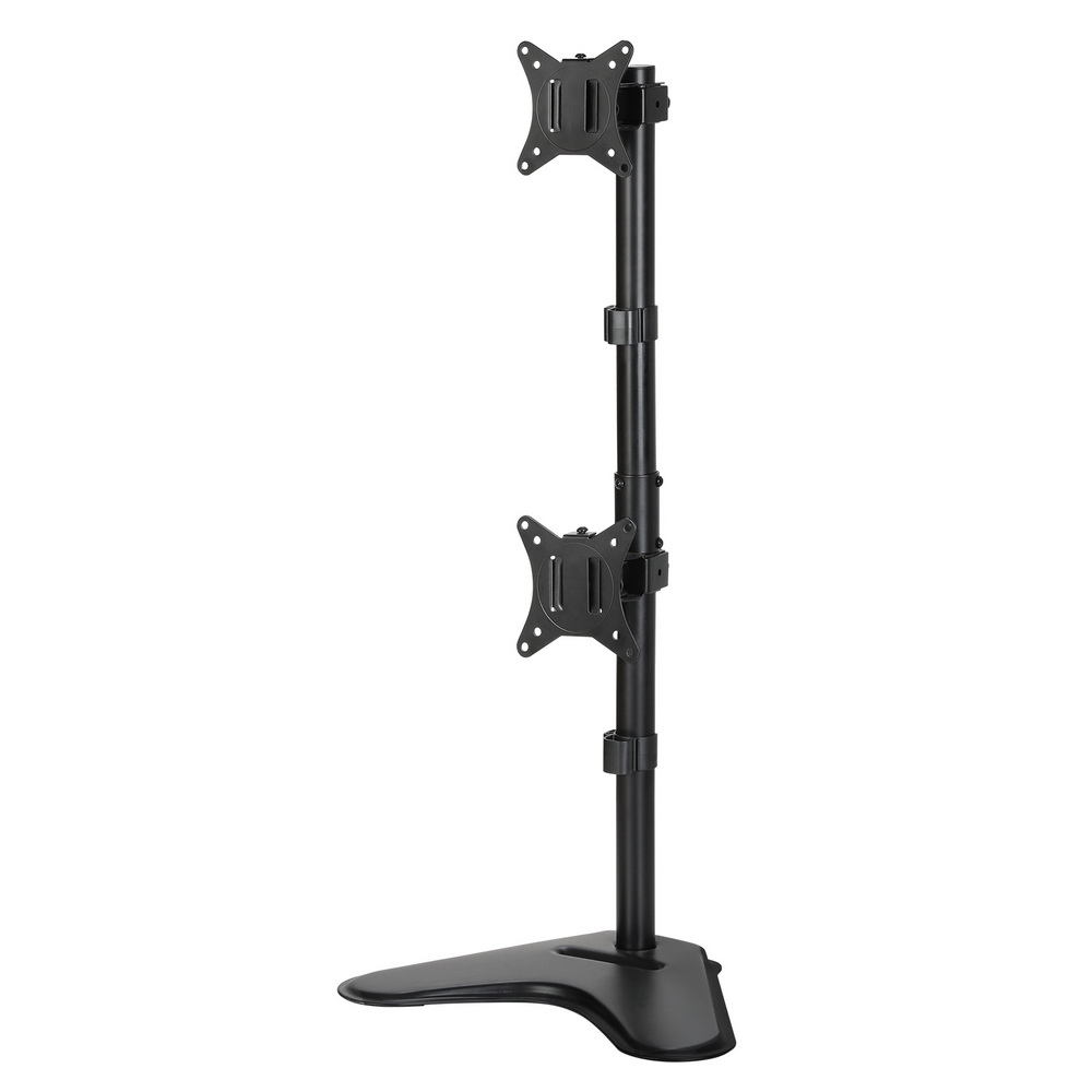 MA-B-D-T02-BK-150692-00 Artiss Monitor Arm Stand Dual Mount HD LED TV Bracket Holder Freestanding - Image 1