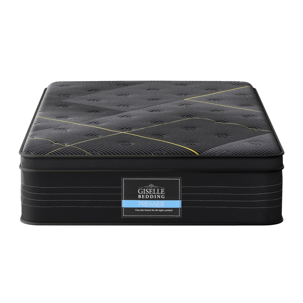 MATTRESS-E-MIDNIGHT-35-KS-202505141038-00 35cm Giselle Mattress King Single Bed Bamboo Pocket Firm Foam - Image 1