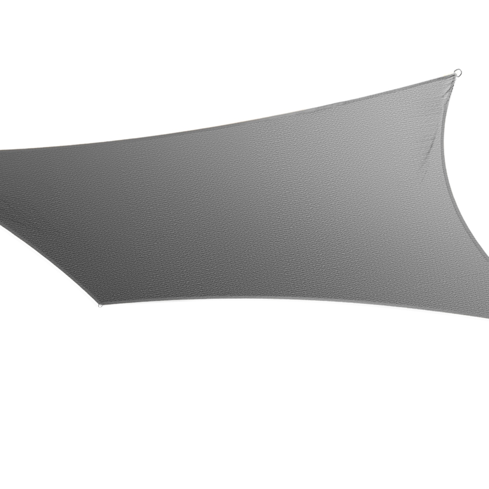 SAIL-DL-L-5X6-C-GR-183473-00 Instahut Shade Sail Cloth Shadecloth Square Sun Canopy 5x6m - Image 1