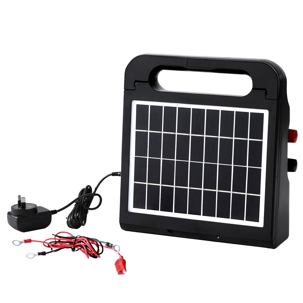 SFC-SO30-5KM-202503041148-00 Giantz 10km Electric Fence Energiser Solar Energizer Charger Farm Animal 0.3J - Image 1