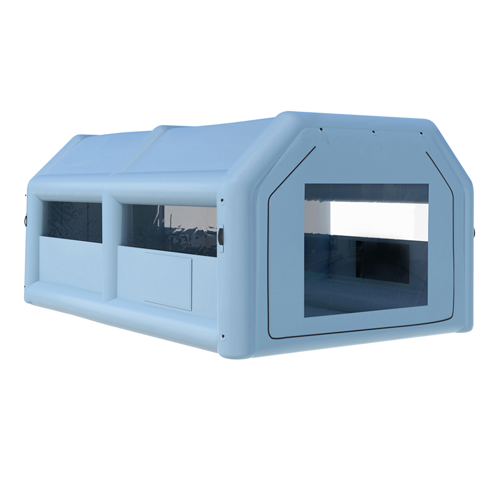 SPRAY-BOOTH-6X4-BL-149263-00 Giantz Inflatable Spray Booth 6X4M Car Paint Tent Filter System Blower - Image 1