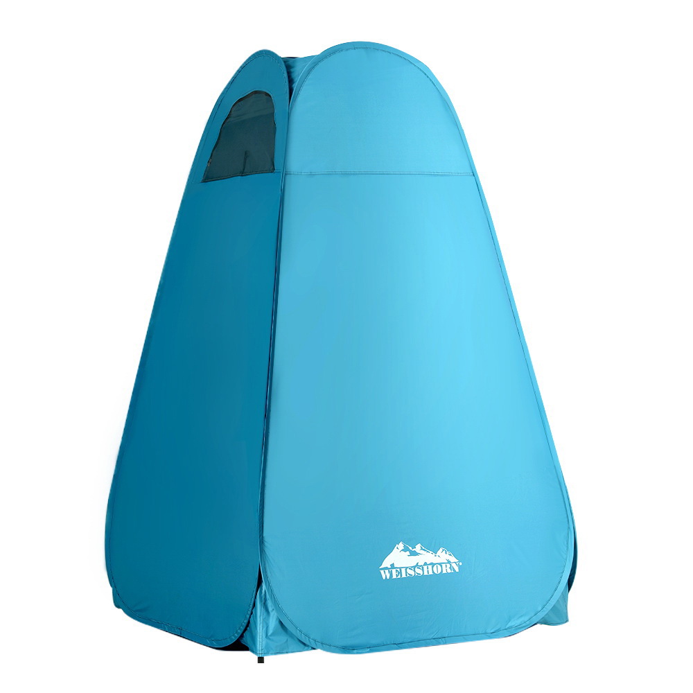 TENT-D-CR-SIN-BL-137520-00 Weisshorn Pop up Camping Shower Toilet Tent Outdoor Privacy Change Room - Image 1