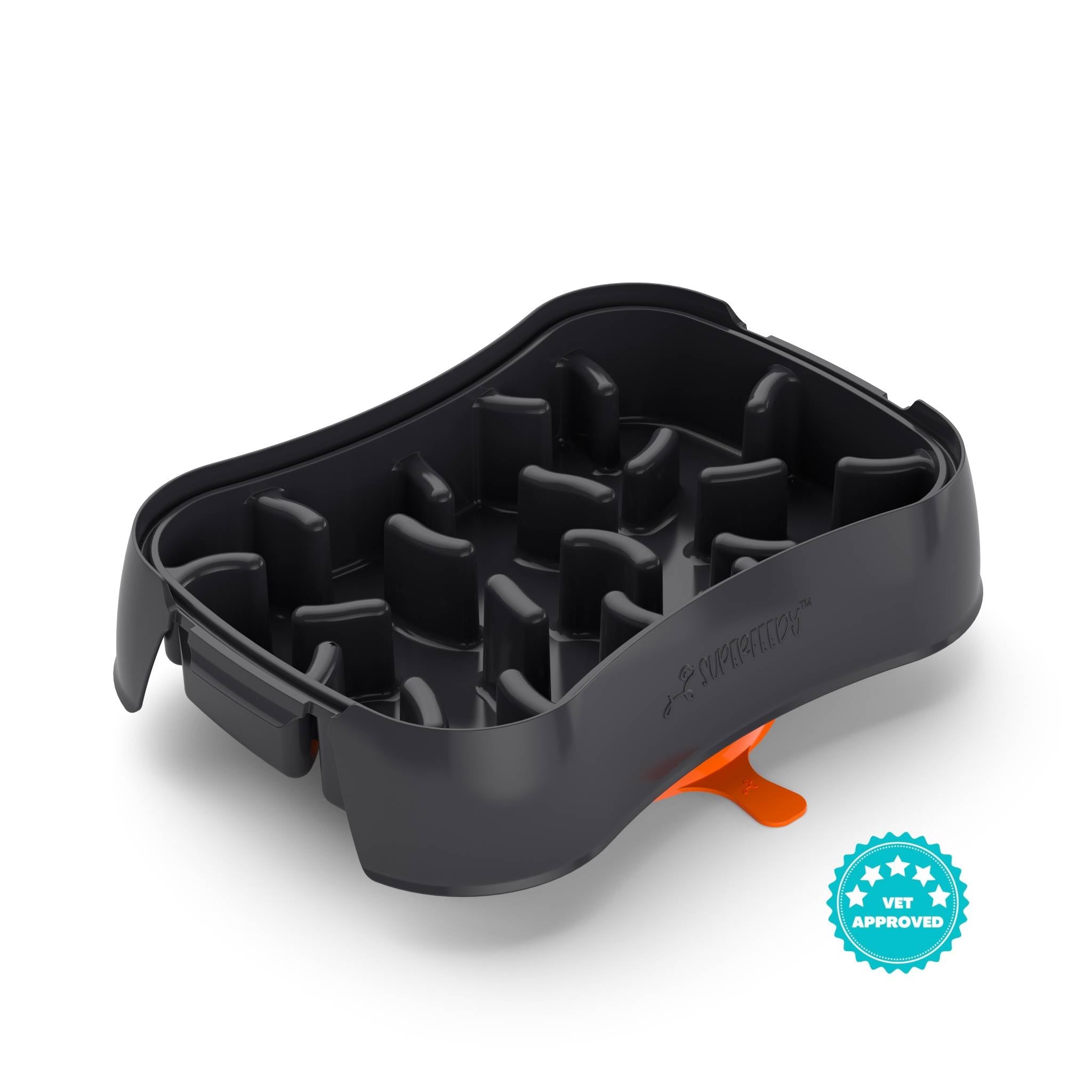 V1023-SF-BWL-DG-202505081121-00 Marley Slowappy Slow Feeder Bowl - Dark Grey - Image 1