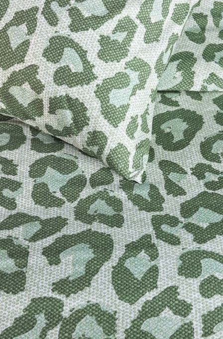 V107-1421762-200837-00 Fabrice Cotton Percale Green Quilt Cover Sets by Bedding House King - Image 1