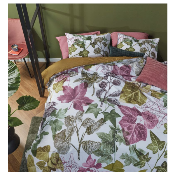 V107-1606909-200829-00 Ivy Cotton Percale Multi Quilt Cover Sets by Bedding House Queen - Image 1