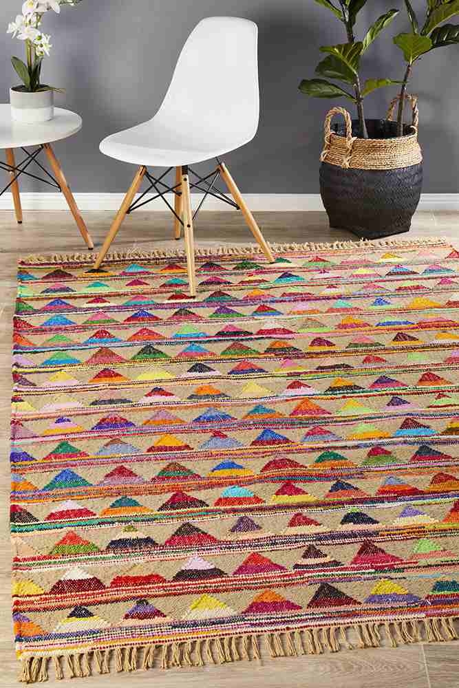 V107-ATR-BUN-MULT-220X150-207882-00 Atrium Bunting Multi by Rug Culture - 220X150CM - RECTANGLE - Image 1
