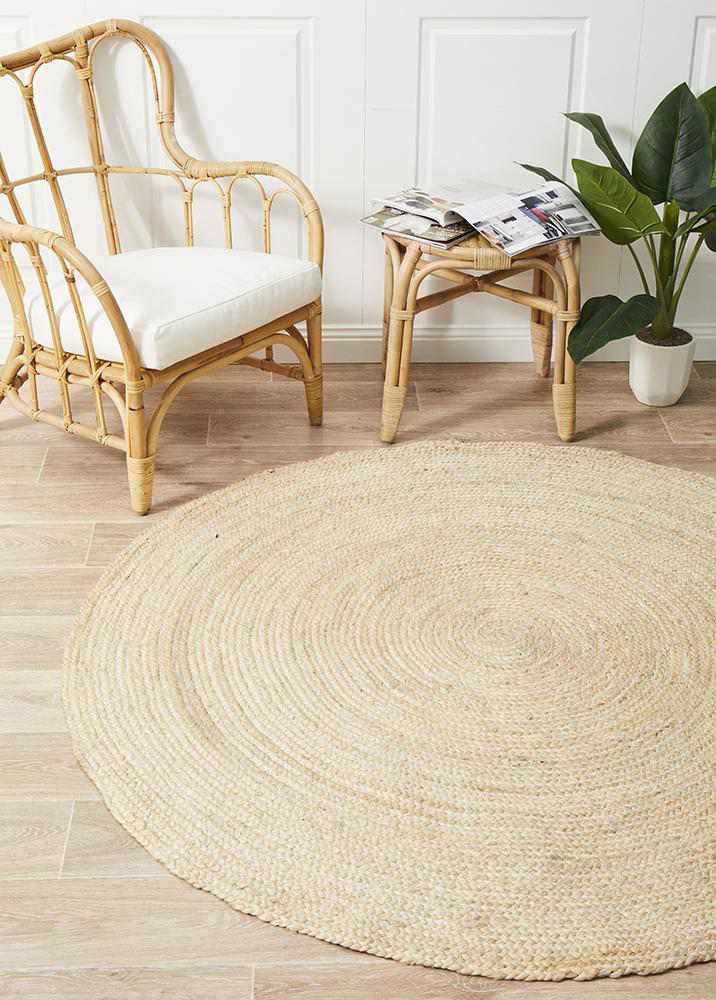 V107-ATR-POLO-BLE-150X150-217761-00 Atrium Polo Bleach By Rug Culture - 150X150cm ROUND - Image 1