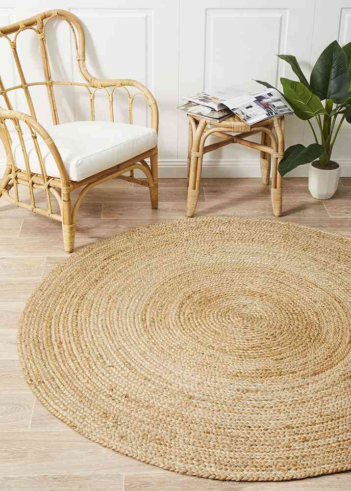 V107-ATR-POLO-NAT-200X200-217773-00 Atrium Polo Natural By Rug Culture - 200X200CM - ROUND - Image 1