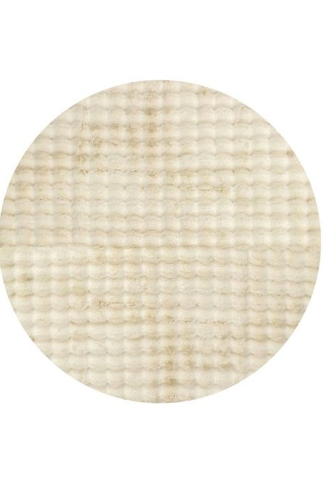 V107-BUB-NATURAL-200X200-207175-00 Bubble Natural Round Washable Rug by Rug Culture-200X200CM - ROUND - Image 1