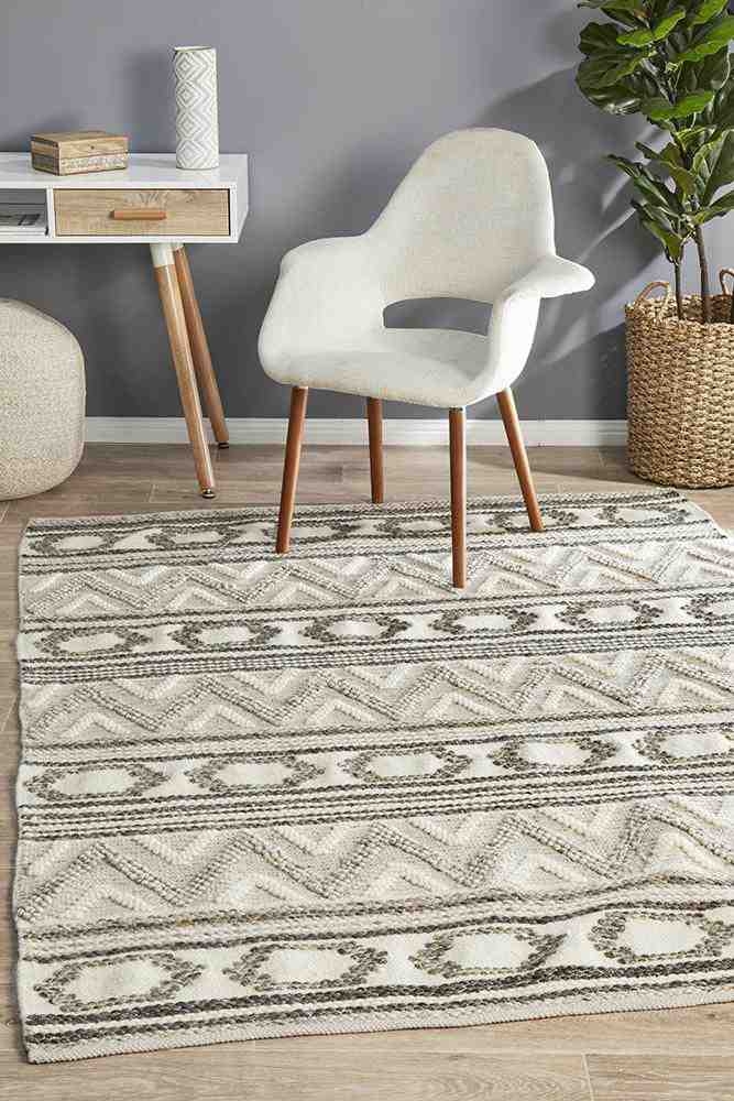 V107-MIL-743-STO-225X155-208461-00 Miller 743 Stone by Rug Culture - 225X155CM - RECTANGLE - Image 1