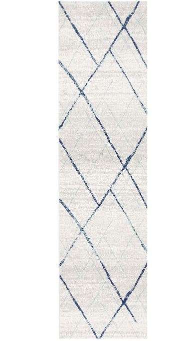 V107-OAS-452-BLUE-400X80-207719-00 Oasis 452 Blue Runner by Rug Culture-400X80CM - RUNNER - Image 1