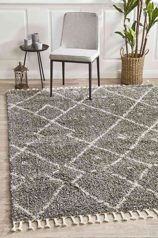 V107-SAF-44-GRY-330X240-207898-00 Saffron 44 Grey by Rug Culture - 330X240CM - RECTANGLE - Image 1