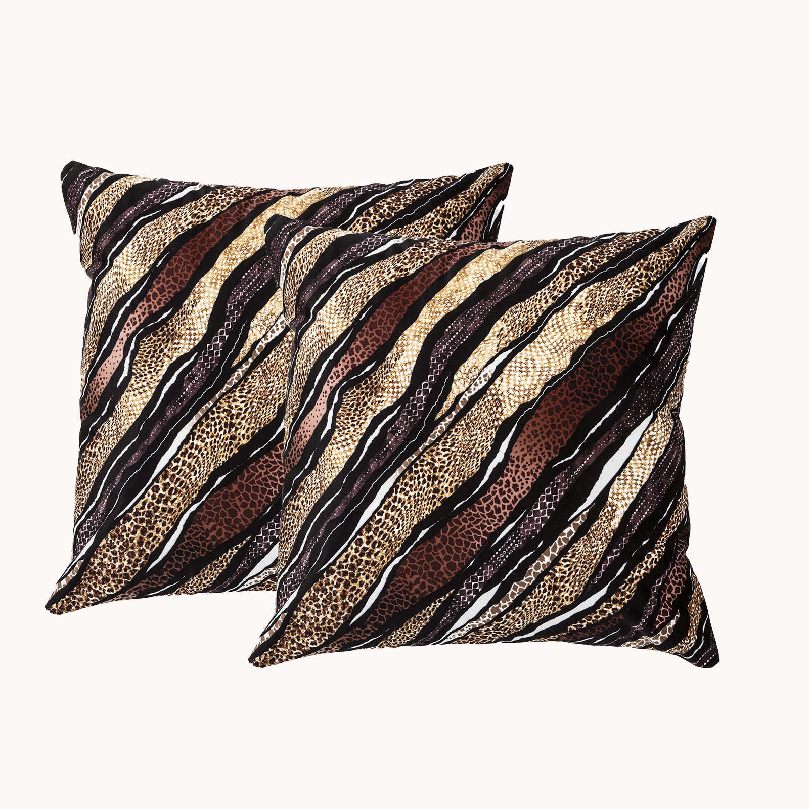 V107-SH316995-195960-00 Skin Twin Pack Poly Velvet Printed Cushion by Renee Taylor - Image 1