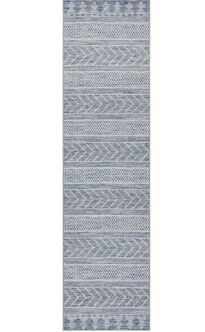 Terrace 5505 Blue Runner by Rug Culture-300X80CM - RUNNER