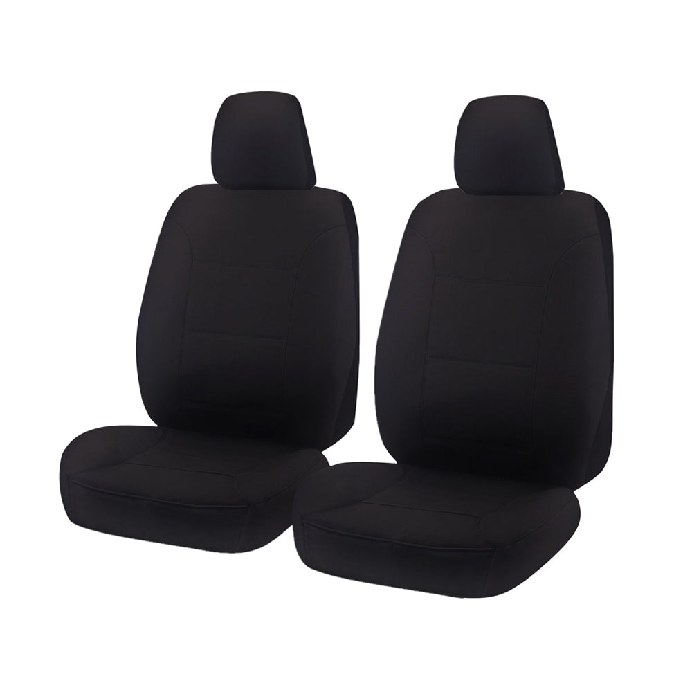 V121-ALTMCOL704_ALTMCOL704 Seat Covers for HOLDEN COLORADO RG SERIES F 06/2012 - ON SINGLE / DUAL FRONT 2X BUCKETS BLACK ALL TERRAIN - Image 1