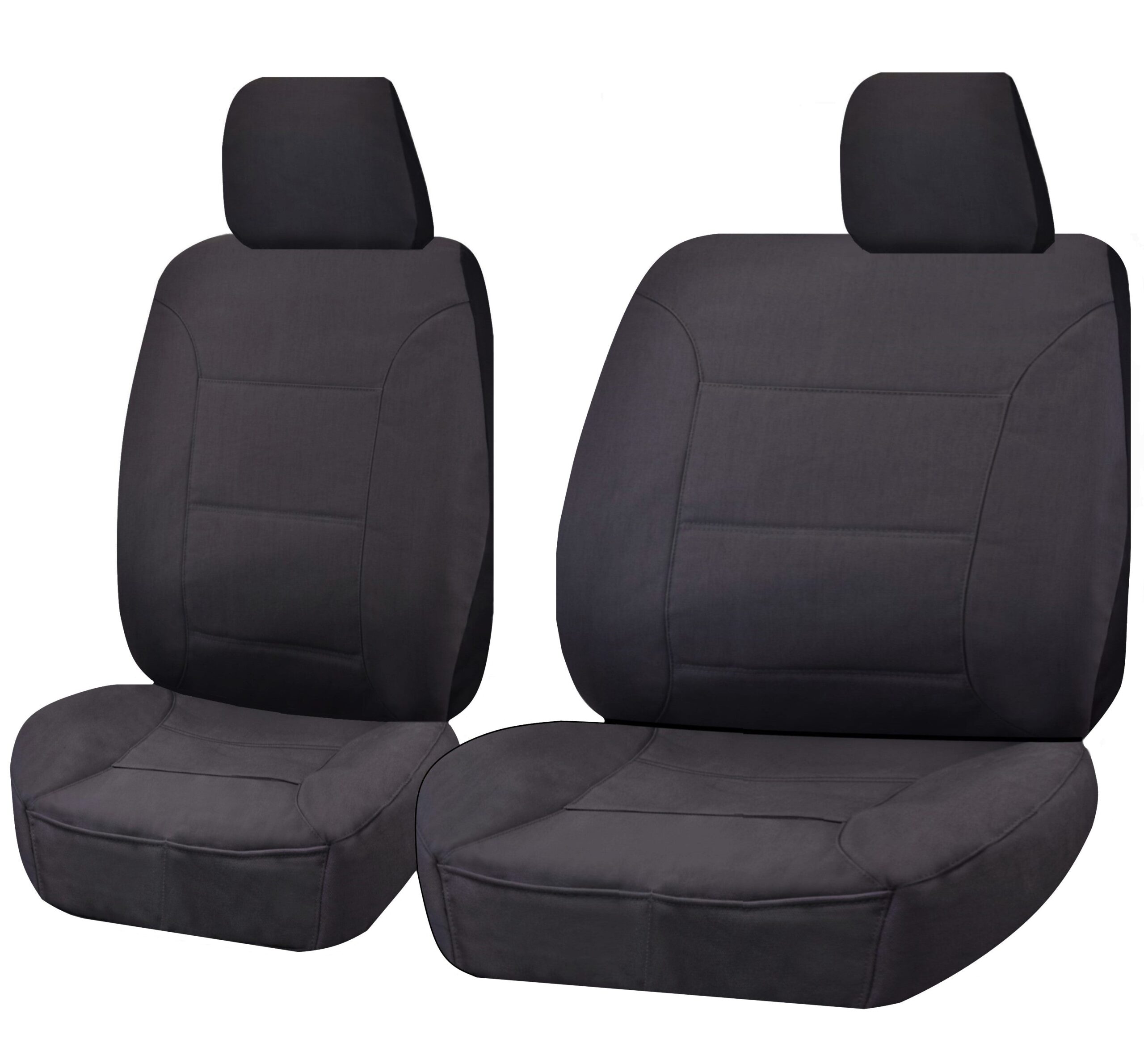V121-CHTMLC108_3-481_5cdbc29e-ba1d-4669-a364-cda44829578f Seat Covers for TOYOTA LANDCRUISER 60.70.80 SERIES HZJ-HDJ-FZJ 1981 - 2010 TROOP CARRIER 4X4 SINGLE CAB CHASSIS FRONT BUCKET + _ BENCH CHARCOAL CHALLENGER - Image 1
