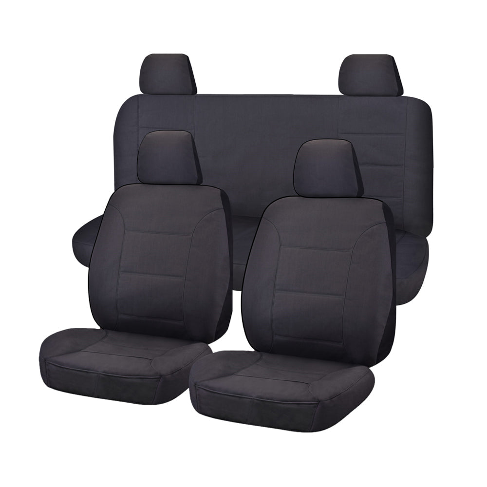 V121-CHTMNAV1308_CHTMNAV1308_4e113985-fc4a-4a6a-8433-2a8e50d5530e Challenger Canvas Seat Covers - For Nissan Frontier D23 Series 1-3 NP300 Dual Cab (2015-2017) - Image 1