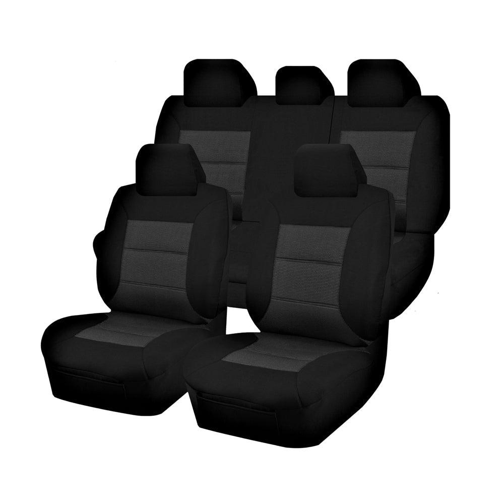 V121-PMTMCHR0104_PMTMCHR0104 Seat Covers for TOYOTA C-HR NGX10-50R 12/2016 - ON 4X4 SUV / WAGON 5 SEATERS FR BLACK PREMIUM - Image 1