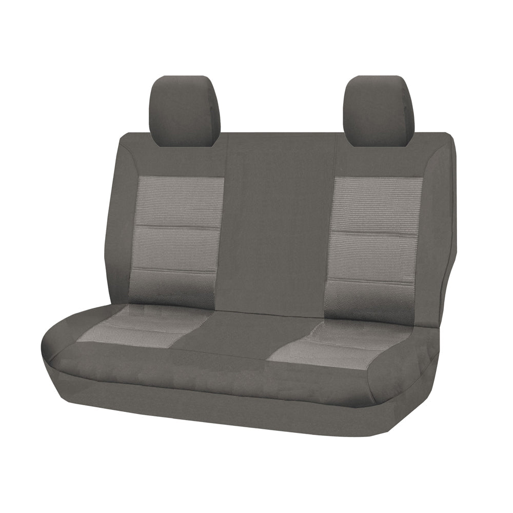 V121-PMTMLC407_PMTMLC407_2864c4a7-0a7c-45fb-8e5b-ac258d186f12 Seat Covers for TOYOTA LANDCRUISER 70 SERIES VDJ 05/2007 - ON DUAL CAB REAR BENCH GREY PREMIUM - Image 1