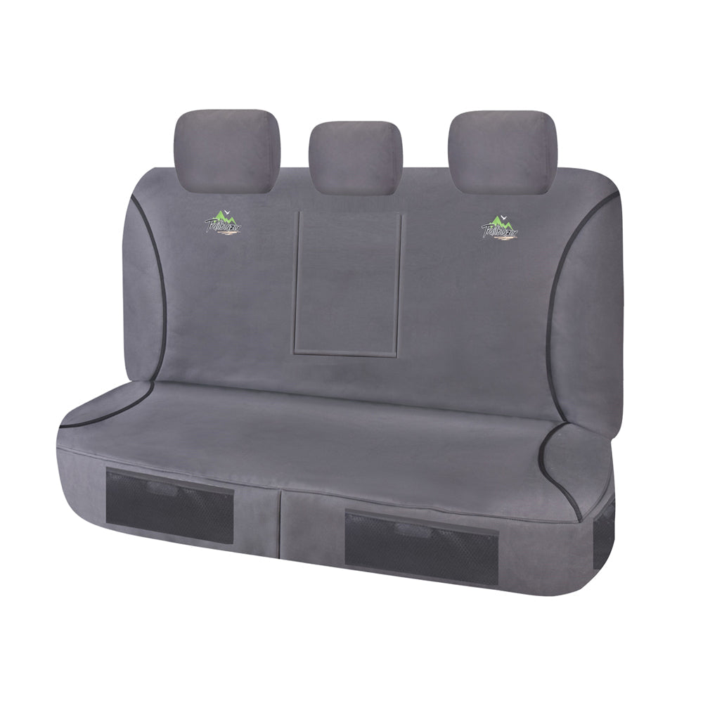 V121-TRTMBT1108_TRTMBT1108_aa5119db-c6b4-41a9-ab51-1a85675f9517 Seat Covers for MAZDA BT50 UR SERIES 09/2015 - ON DUAL CAB REAR BENCH WITH A/REST CHARCOAL TRAILBLAZER - Image 1