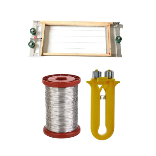 V122-BHF-853_BeehiveFrameWireCableTensionerCrimper_500gmStainlessSteelFrameWire_500x_1 Beehive Frame Wire Cable Tensioner Crimper + 500gm Stainless Steel Frame Wire and Wiring Jig - Image 1