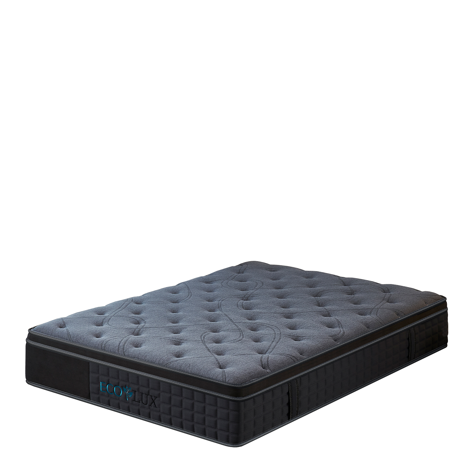 V160-10004030-10004030_1c-00 Eco Lux Euro Top 7 -Zone Pocket Spring Mattress Plush Edge Support Medium Firm - King - Image 1