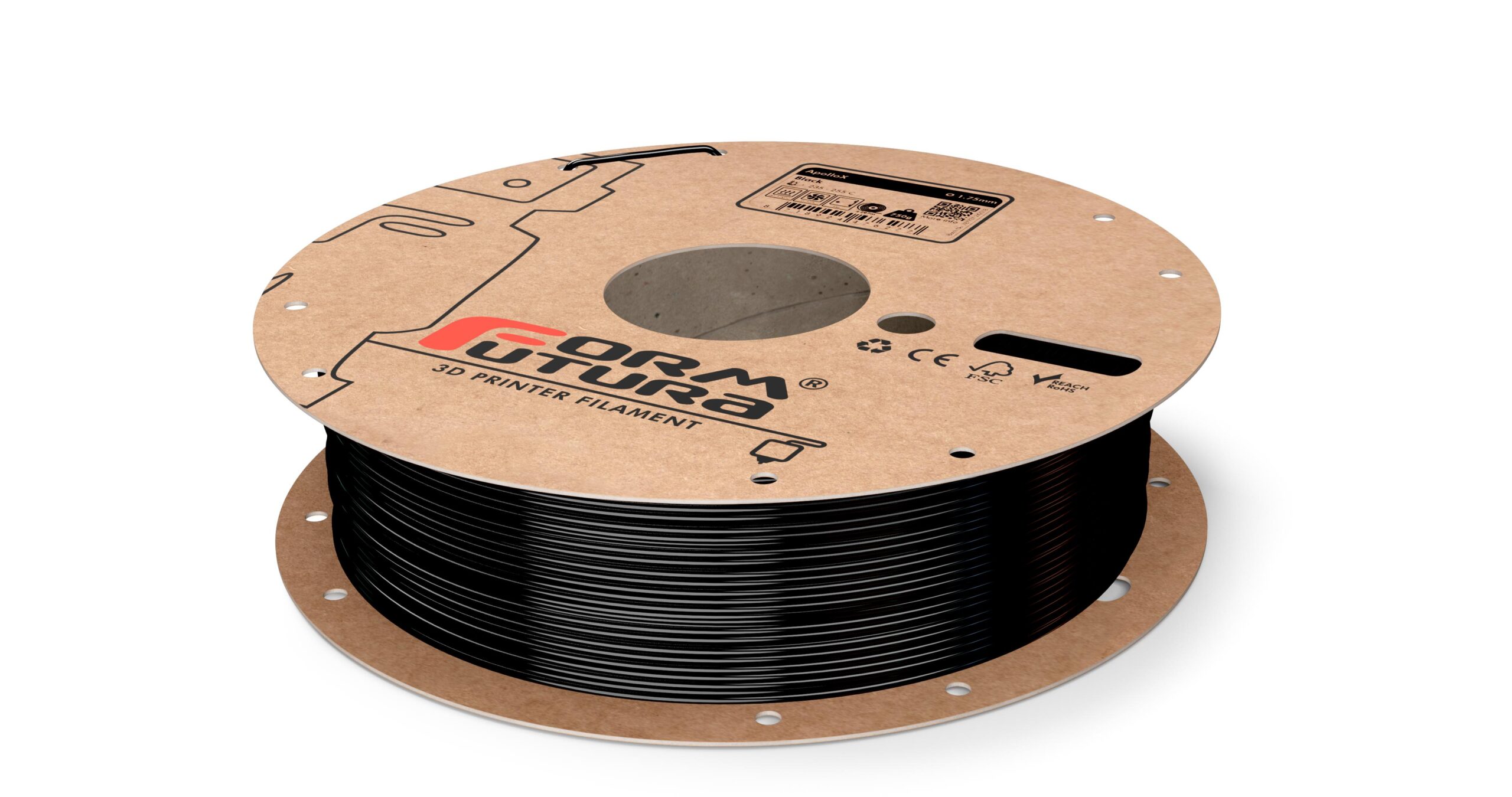 V177-175APOX-BLCK-0750_Copy_of_ApolloX-Black-175-750g__70239_1 ASA Filament ApolloX 1.75mm Black 750 gram 3D Printer Filament - Image 1