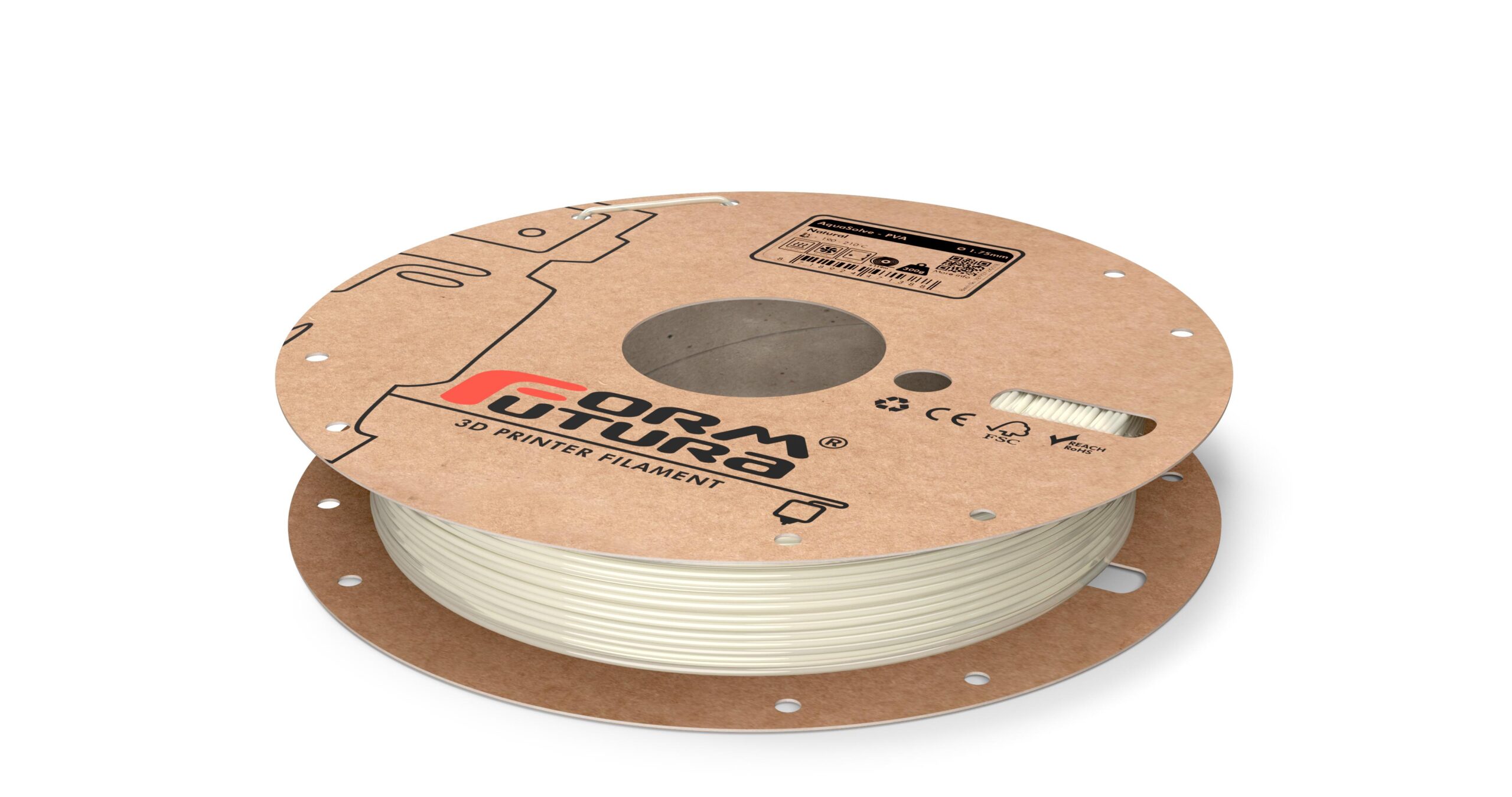 V177-175AQSOPVA-TRNS-0300_Aquasolve-Support-Natural-175-300g__86066_1 PVA Support Filament AquaSolve - PVA 1.75mm Natural 300 gram 3D Printer Filament - Image 1