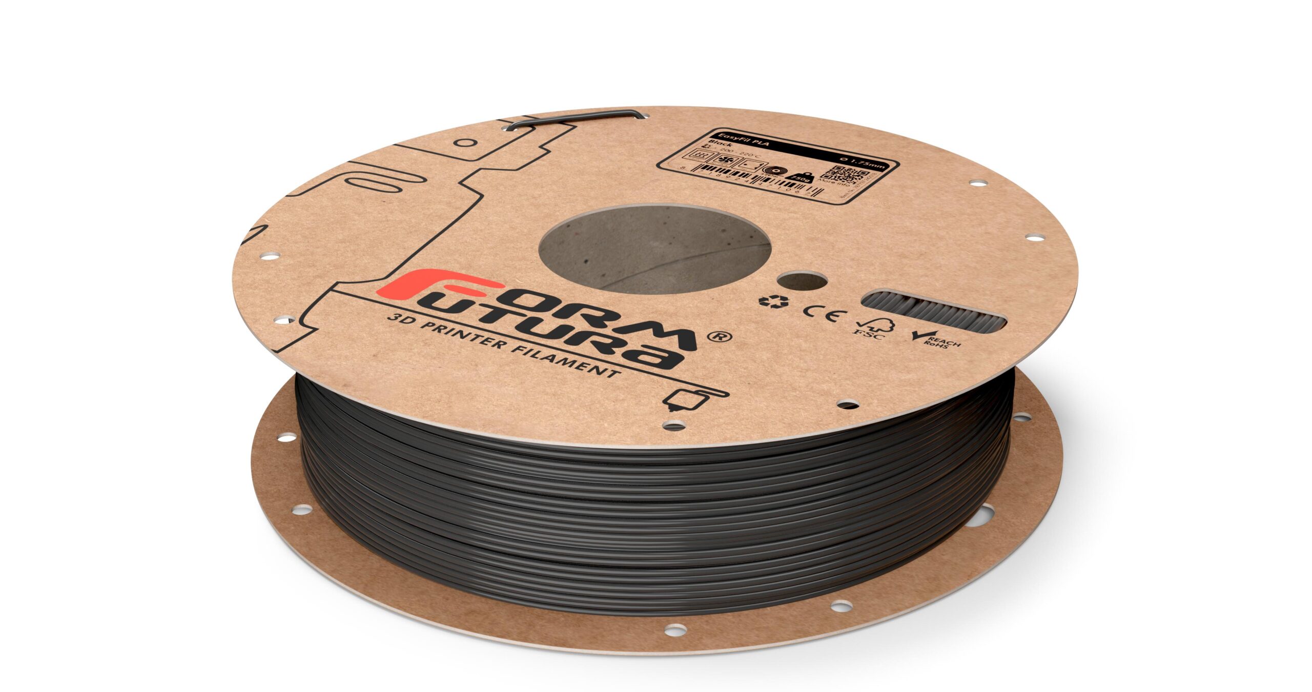 V177-175EPLA-BLCK-2300_8718924477557_EasyFil-PLA-Black-175-230g__41169_1 PLA Filament EasyFil PLA 1.75mm Black 2300 gram 3D Printer Filament - Image 1