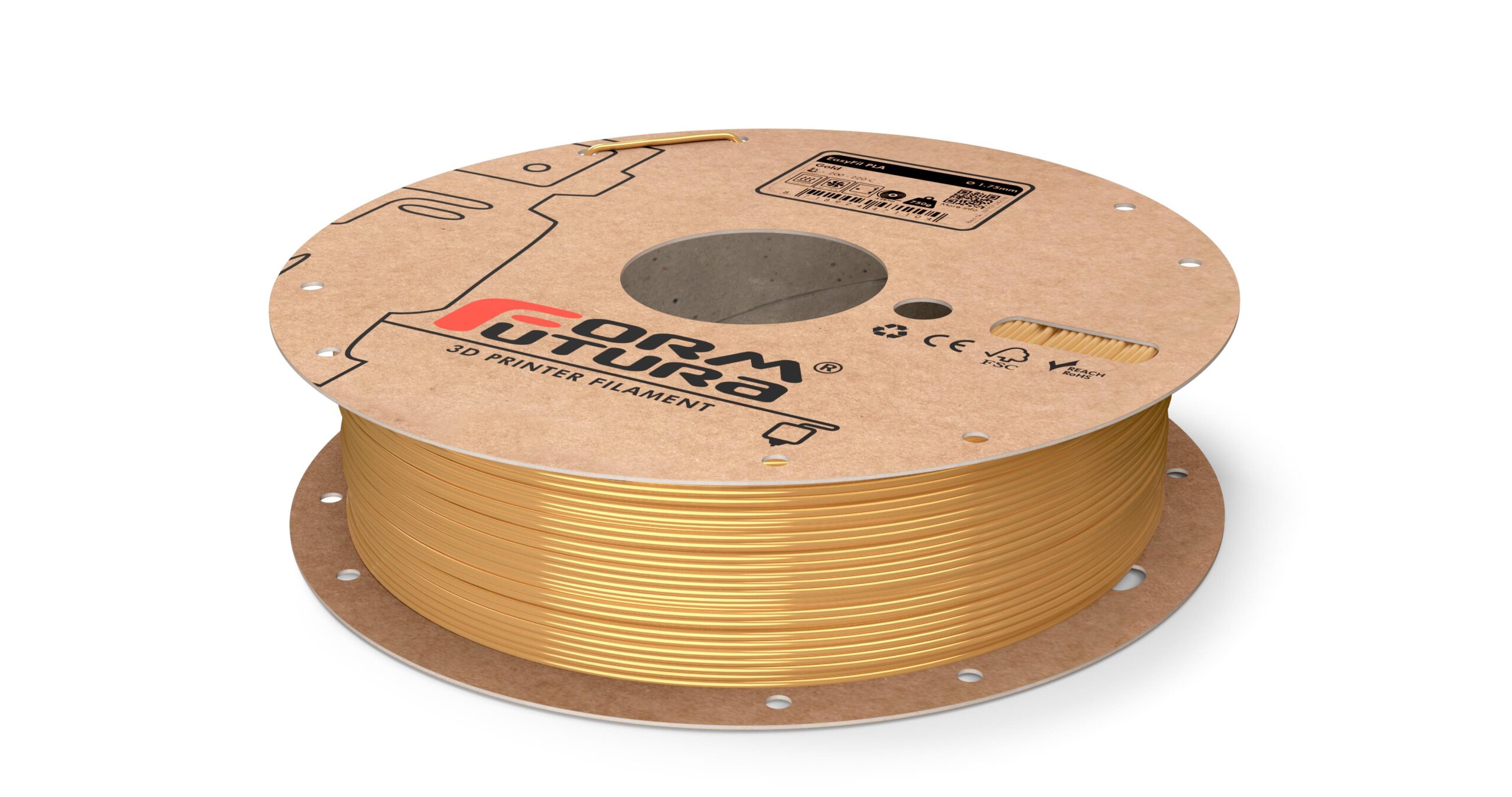 V177-175EPLA-GLD-0750_EasyFil-PLA-Gold-175-750g__93361_1 PLA Filament EasyFil PLA 1.75mm Gold 750 gram 3D Printer Filament - Image 1