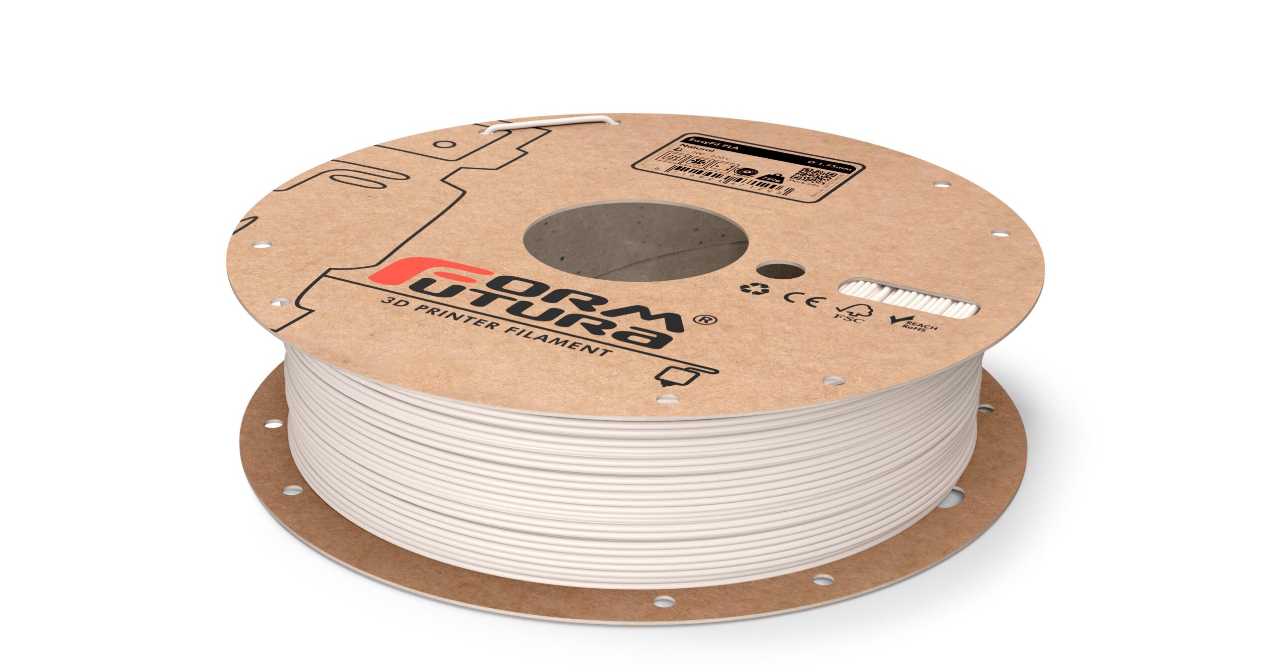 V177-175EPLA-NTRL-0750_EasyFil-PLA-Natural-175-750g__24121_1 PLA Filament EasyFil PLA 1.75mm Natural 750 gram 3D Printer Filament - Image 1