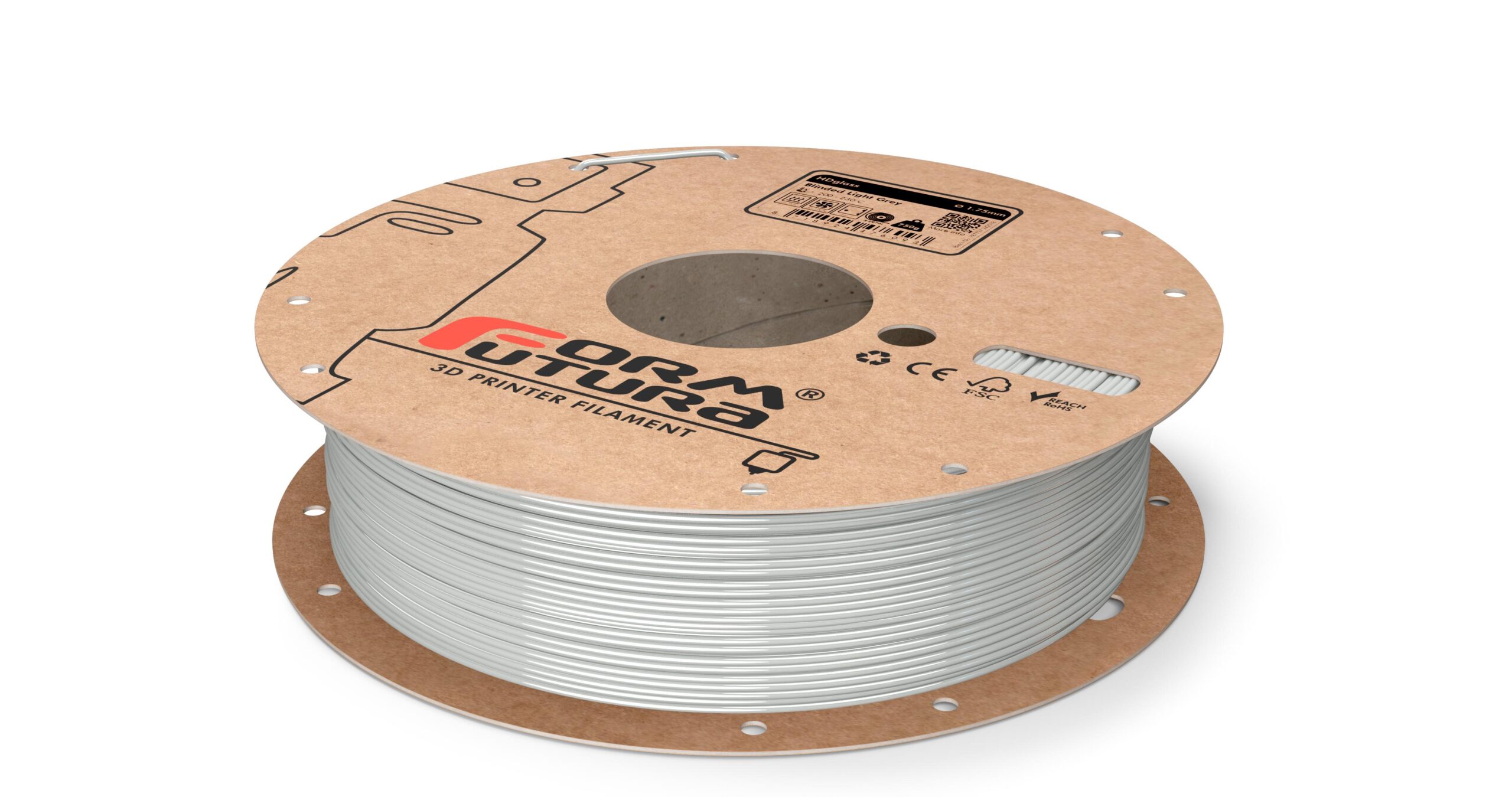 V177-175HDGLA-BLLGRY-8000_8718924478080_HDGlass-Blinded-Light-Grey-175-8000g__78254_1 PETG Filament HDglass 1.75mm Blinded Light Grey 8000 gram On Demand 3D Printer Filament - Image 1
