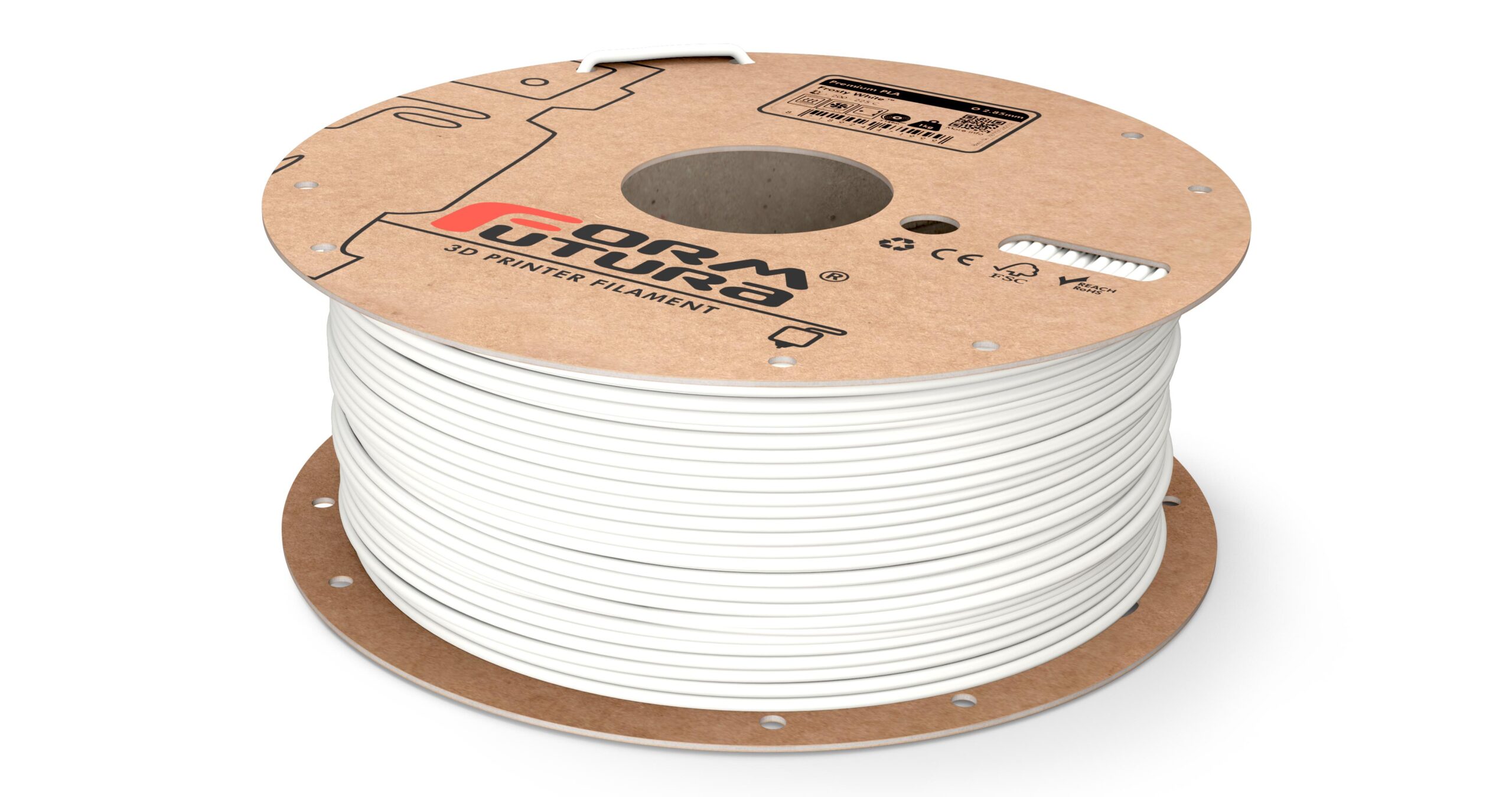 V177-175PPLA-FROWHI-4500_8718924477489_Premium-PLA-Frosty-White-175-4500g__98276_1 PLA 3D Printer Filament Premium PLA 1.75mm Frosty White 4500 gram - Image 1