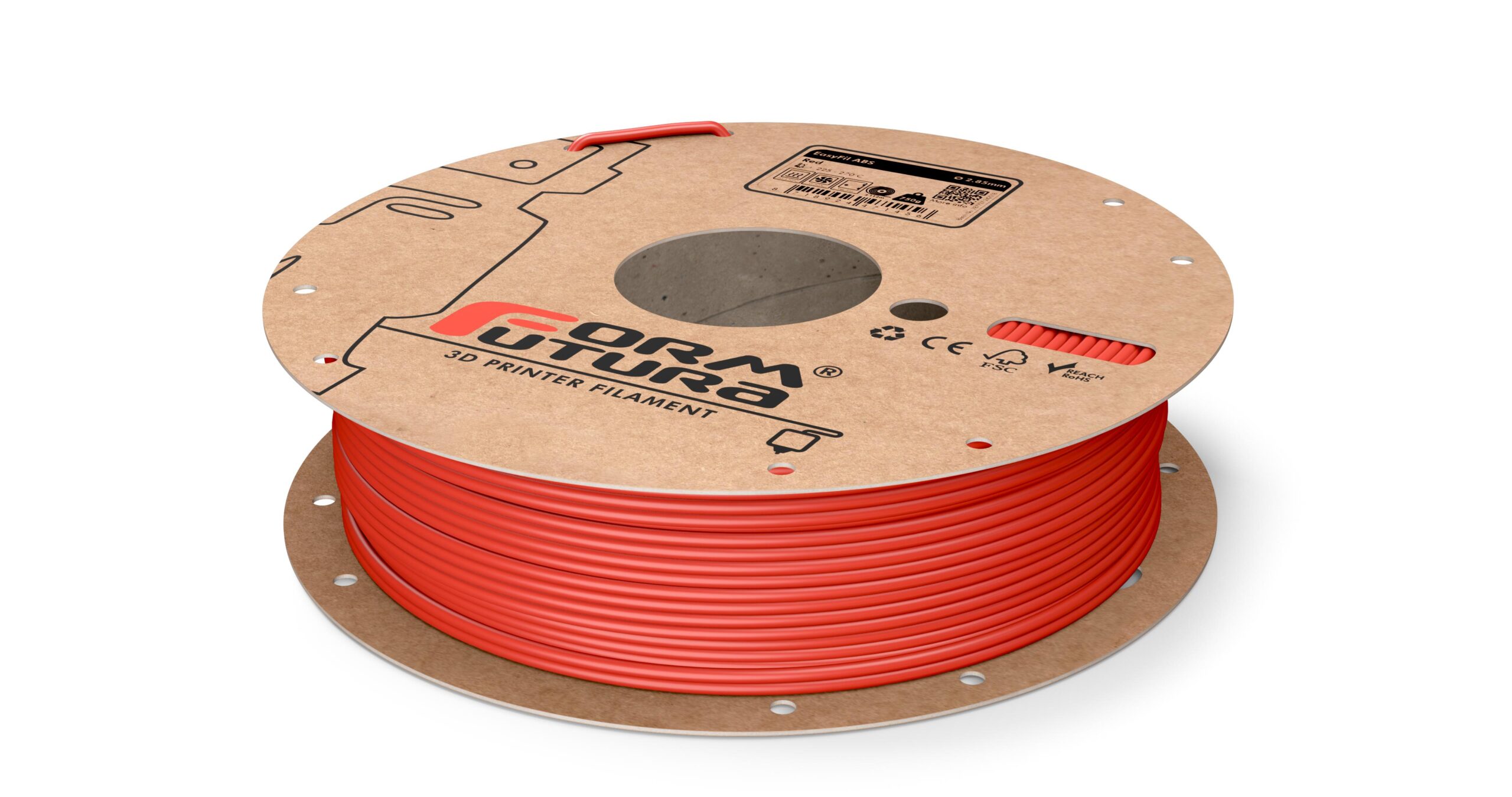 V177-285EABS-RED-0750_EasyFil-ABS-Red-285-750g__41321_1 ABS Filament EasyFil ABS 2.85mm Red 750 gram 3D Printer Filament - Image 1