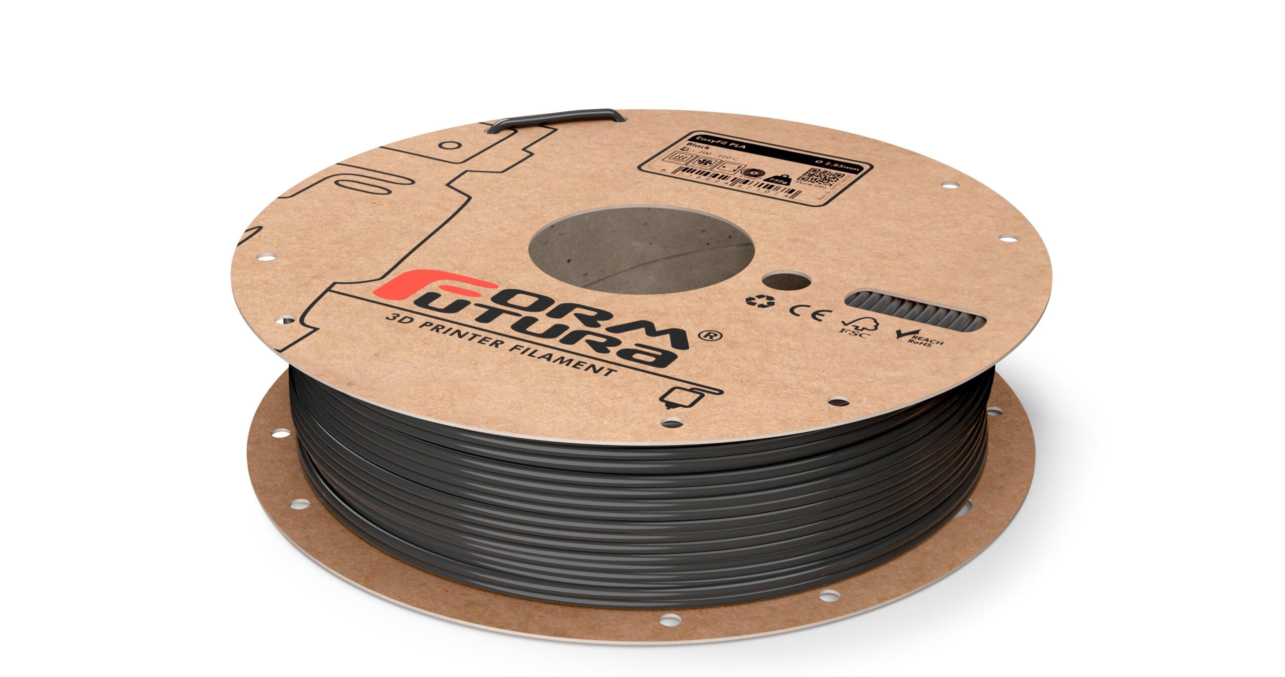 V177-285EPLA-BLCK-2300_8718924477564_EasyFil-PLA-Black-285-2300g__33603_1 PLA Filament EasyFil PLA 2.85mm Black 2300 gram 3D Printer Filament - Image 1