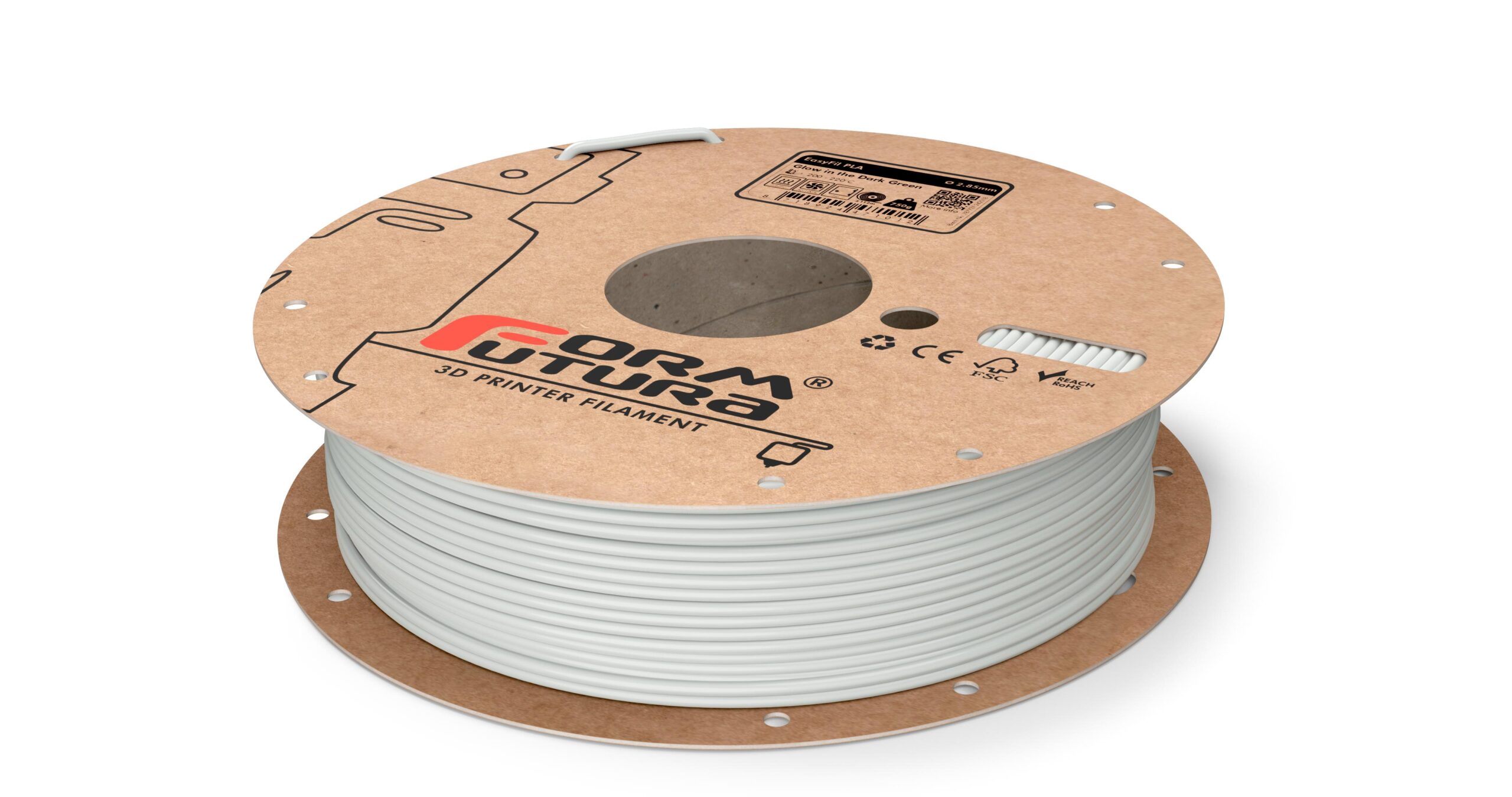 V177-285EPLA-GLGR-0750_EasyFil-PLA-Glow-in-the-dark-Green-285-750g__57450_1 PLA Filament EasyFil PLA 2.85mm Glow in the Dark Green 750 gram 3D Printer Filament - Image 1