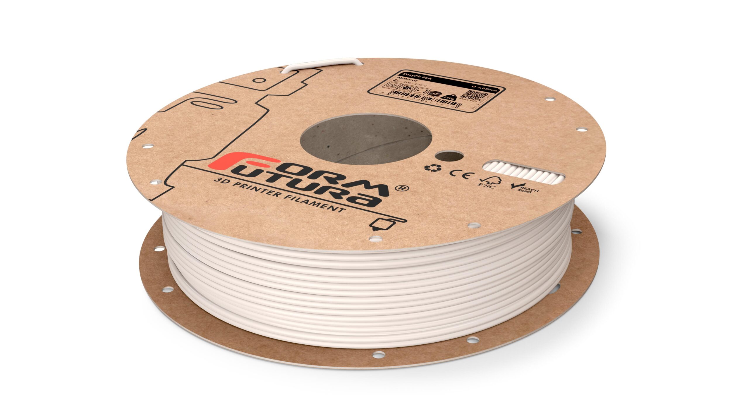 V177-285EPLA-NTRL-0750_EasyFil-PLA-Natural-285-750g__51071_1 PLA Filament EasyFil PLA 2.85mm Natural 750 gram 3D Printer Filament - Image 1
