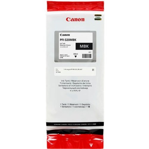 V177-AL-CPFI-320MBK_CPFI-320MBK__20428_1 CANON PFI-320MBK - MATTE BLACK INK FOR TM RANGE - 300ML - Image 1