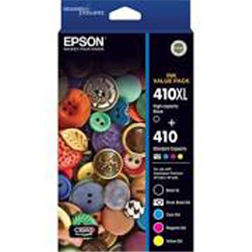 V177-AL-EPC13T339792_EPC13T339792__07851_1 EPSON 410XL BLACK STD CLRS PB C M Y X 5 INK VALUE PACK XP-530 XP-630 - Image 1