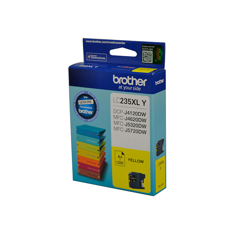 V177-D-B235XLY_uc__54154_1 BROTHER LC235XL YS Yellow Ink Cartridge - DCP-J4120DW/MFC-J4620DW/J5320DW/J5720DW LS - Image 1