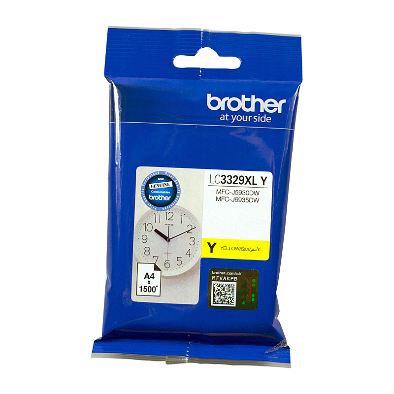 V177-D-B3329XLY_uc__36215_1 BROTHER LC3329XL Yellow Ink Cartridge - Image 1